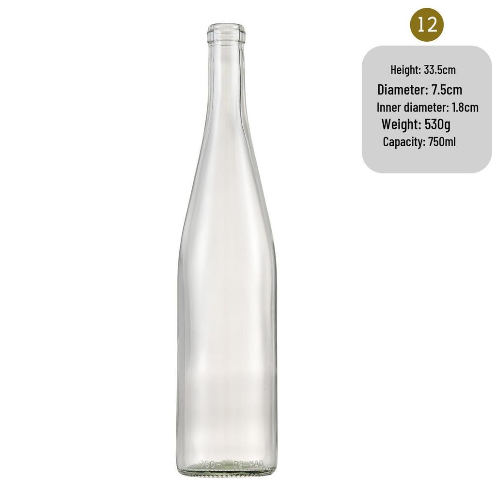 In-Stock Burgundy Green Glass Wine Bottle - Ideal for Red Wine, Liquor, Home Brewing, and Fruit Wine Storage