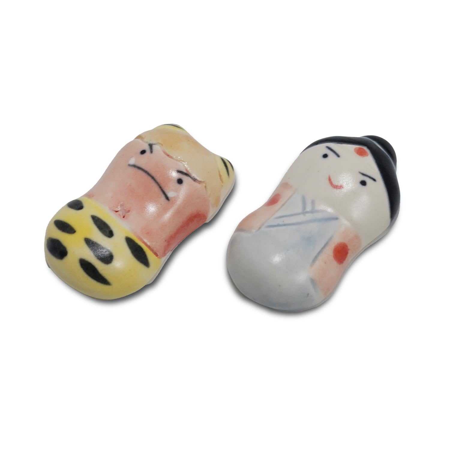 

Fukubeya Mino Ware Momotaro and Oni Chopstick Set of Perfect for Day or as a Gift for Day Rests, 2, Ceramic, Children s Boys