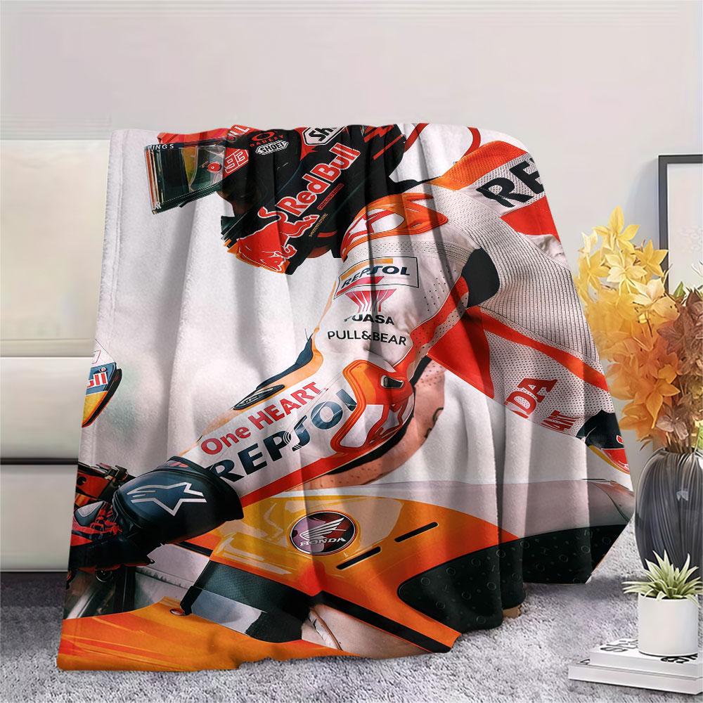 Marquez Printed Flannel Blanket, soft throw for bedroom sofa, washable, Christmas present, great gift.