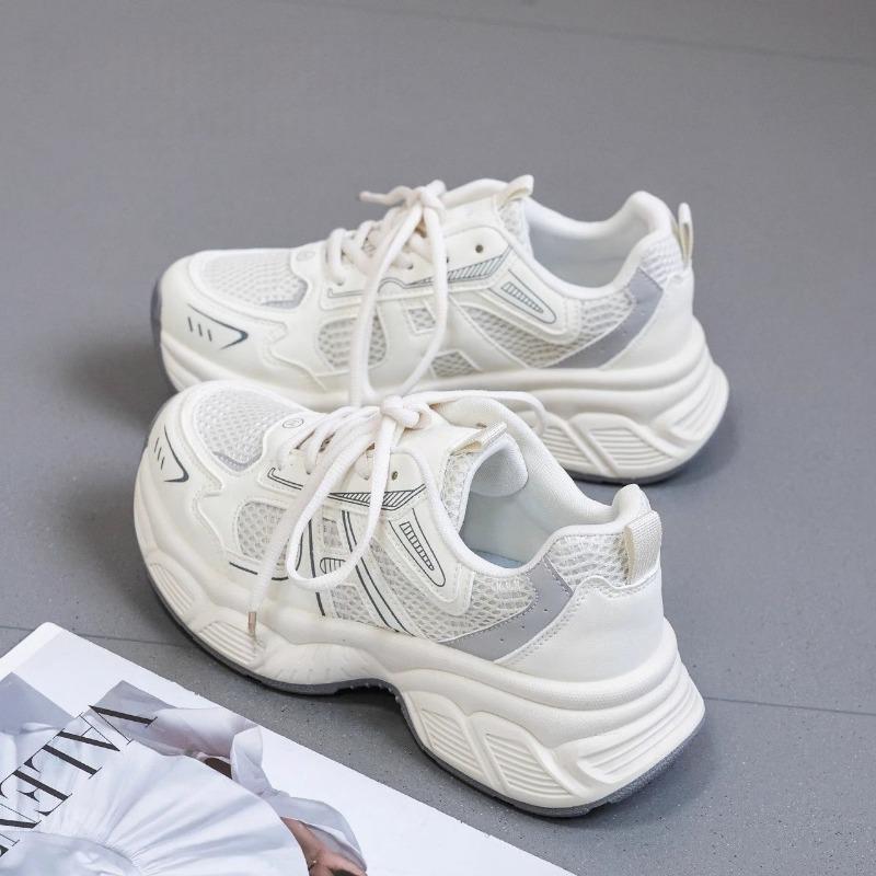 Dad Shoes Women Show Small Feet New Versatile Fashion Spring Mesh Breathable Thick-soled Non-slip Casual Sports Shoes