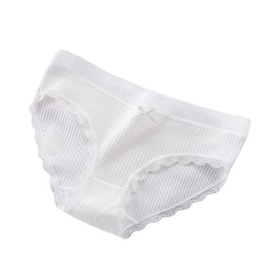 Sexy Unterwäsche, süße Unterwäsche, koreanische einfache Unterwäsche, Spitzenkante, Damenunterwäsche, atmungsaktive Unterwäsche mit mittlerer Taille