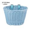 Rattan Wicker Rattan Wicker Bicycle Storage Bag Retro Woven Bicycle Basket  Bicycle Accessories