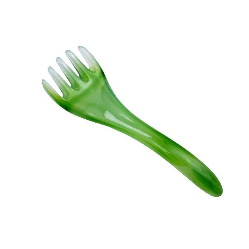 Five-Claw Resin Head Massager: Acupressure Scalp Therapy Comb