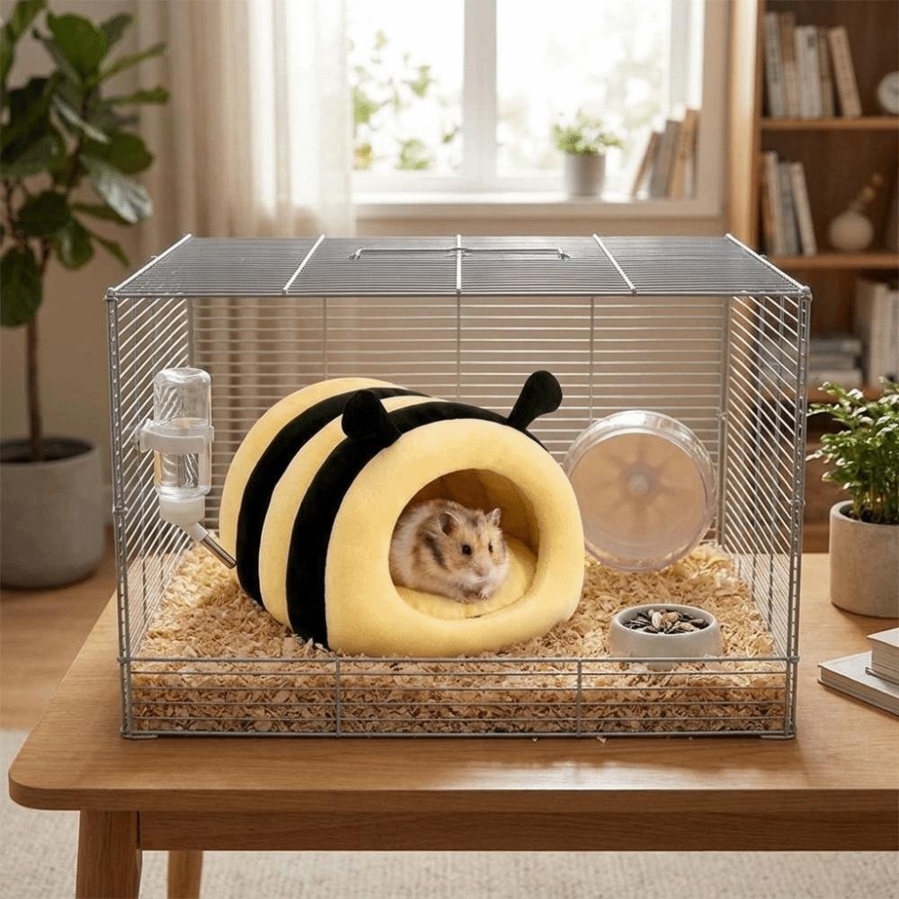 Cartoon Warm Dog House Enclosed Cat Sleeping Bag Cozy Winter Pet House  Dog Cat