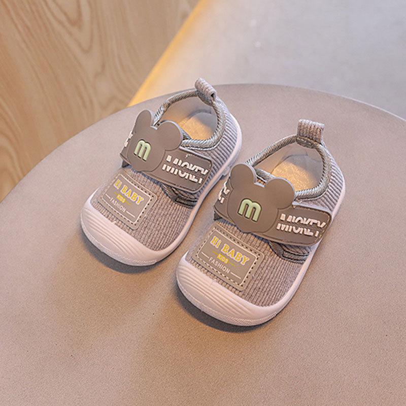 Cartoon Baby Call Shoes For Boys Girls Soft Sole Cotton Canvas Toddler Walkers For Summer Spring Fall