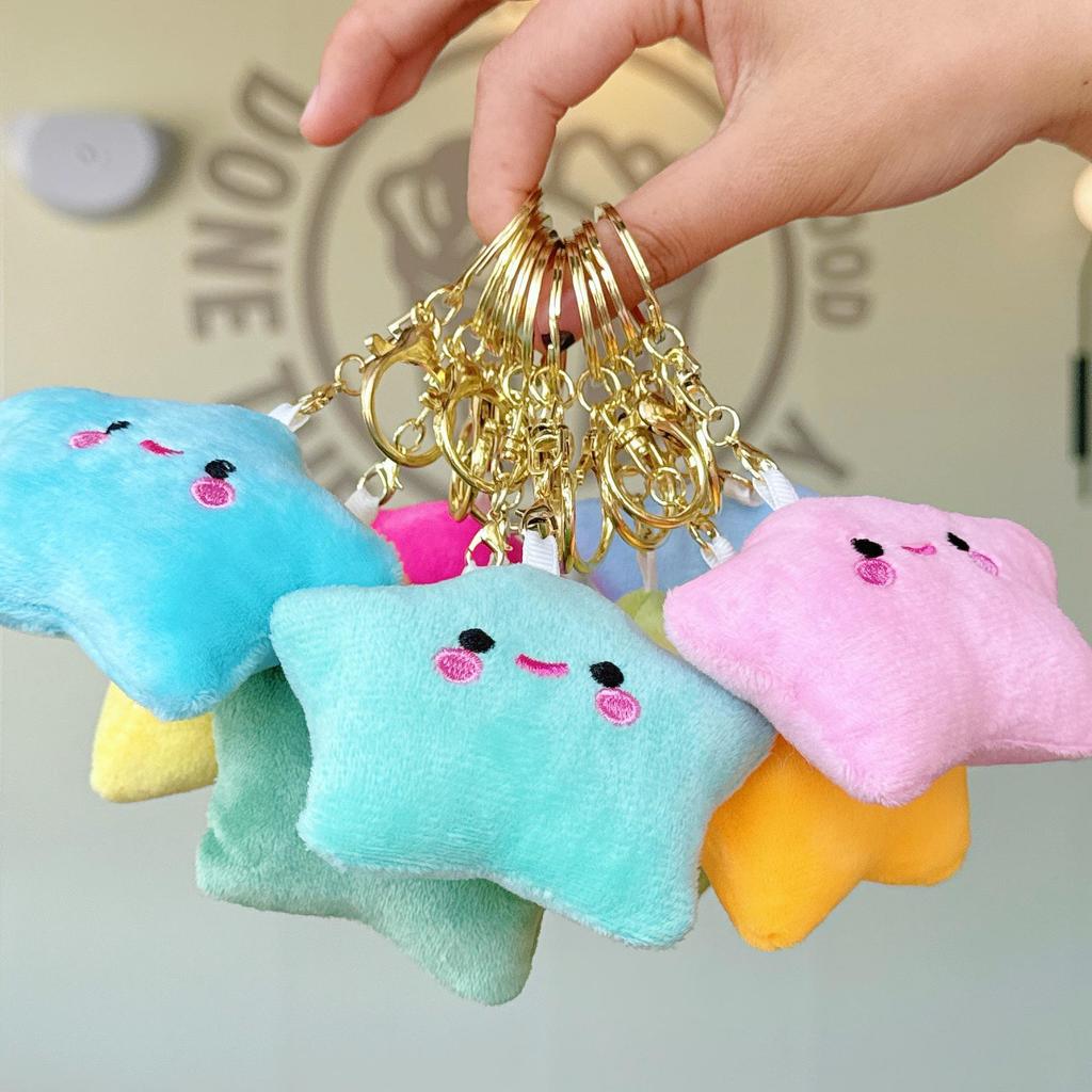 Urocza pluszowa zawieszka w kształcie gwiazdki: Dziewczęcy Plecak Brelok Akcesorium