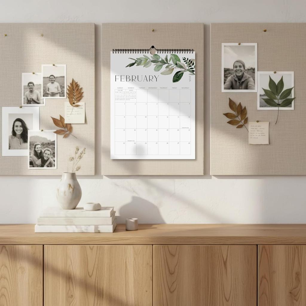 Aesthetic 2026 Wall Calendar - Runs from January 2026 Until July 2027 - The Perfect Large Modern Greenery Calendar Planner for Easy Organizing