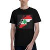 T-shirt da uomo con mappa bandiera Libano Taglie forti T-shirt da uomo Girocollo Cotone T-shirt Corte Estive Uomo