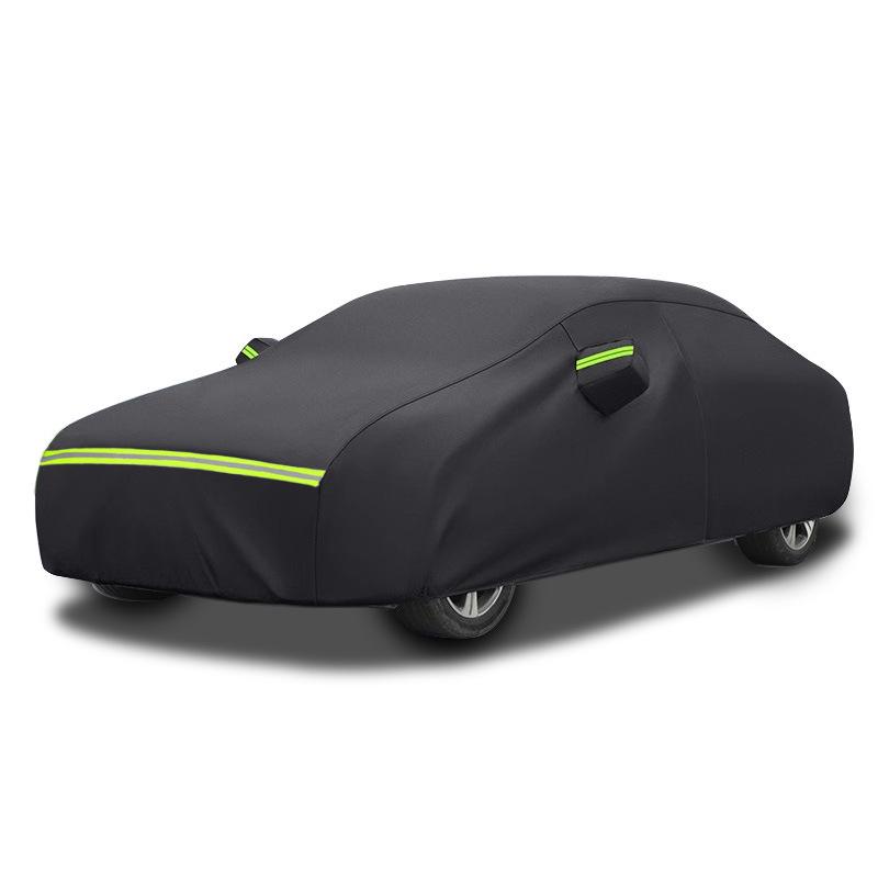 In-Stock Oxford Car Cover with Fleece Sunshade - Thickened, Full Protection, and Rainproof