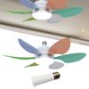 Ceiling Fan Light Noiseless Lamp for Home Use Indoor Dining Room White