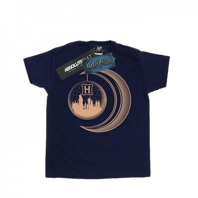 Womens/Ladies Hogwarts Moon Cotton Boyfriend T-Shirt