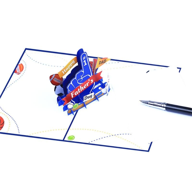 Unique 3D Card Father Day 3D Blessing Card for Blessing Message Unique Decorations for Holiday Creative Card Gift