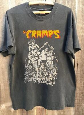 The Cramps Groupe de Rock vintage charbon de bois Unisexe T-shirt style classique S5XL Unisexe T-Shirt