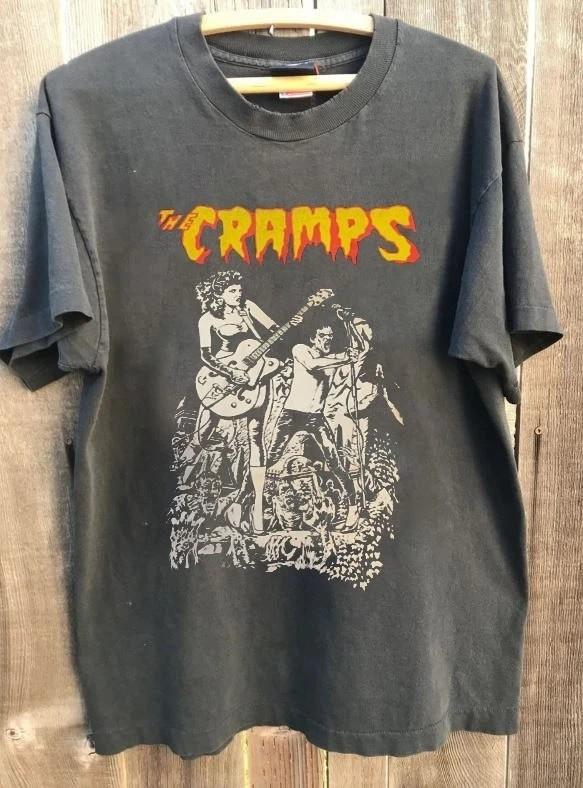 The Cramps Rock Band vintage charcoal Unisex  Tshirt classic style S5XL Unisex T-Shirt XL