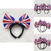 Stilvolles Union Jack Haarband Alice Stirnband Mit Großer Schleife Für Männer Und Frauen Platinjubiläum