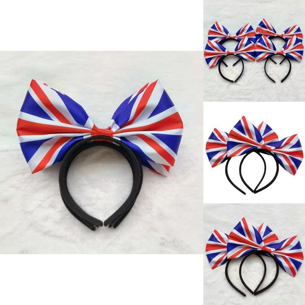 Stilvolles Union Jack Haarband Alice Stirnband Mit Großer Schleife Für Männer Und Frauen Platinjubiläum