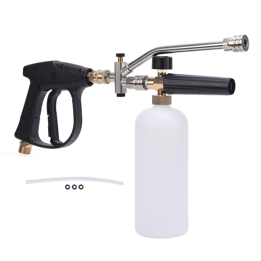 Foam Sprayer 4000 PSI 1L Capacity With 2 Connector Interface 1 4 Inch Nozzle Pressure Washer Foam Cannon Kit for