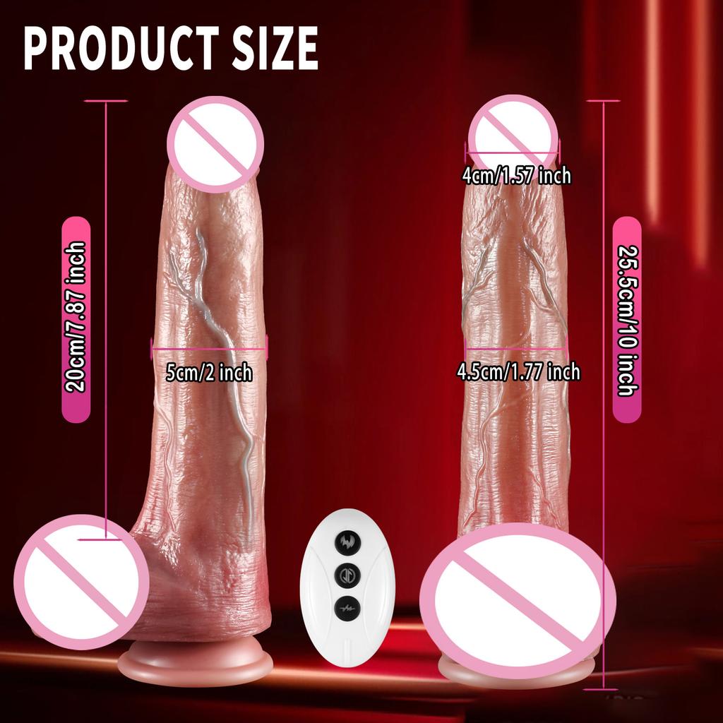 Thick Dildo Big Penis Control Telescopic Vibrator Realistic G-Spot Vagina Masturbation Erotic Cock Sex Toys Sex Machines Gay 18+