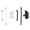Servo Mount Steering Links Set Aluminum Alloy RC Car Steering Servo Mount Upgrade Parts for HOBBYPLU