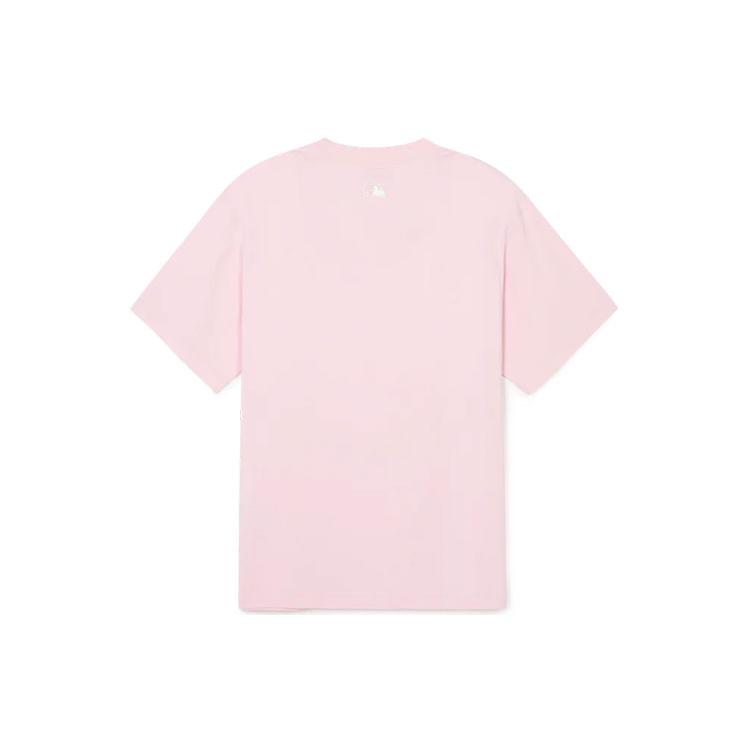 New MLB Drop Shoulder Sleeve T-Shirt Unisex Pink 3ATSE0143-45PKL