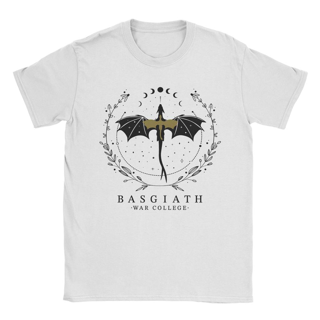 Casual Basgiath War College  Violet Sorrengail Tshirts For Men Women Crewneck Short Sleeve Top Tee  Cotton Summer Clothes