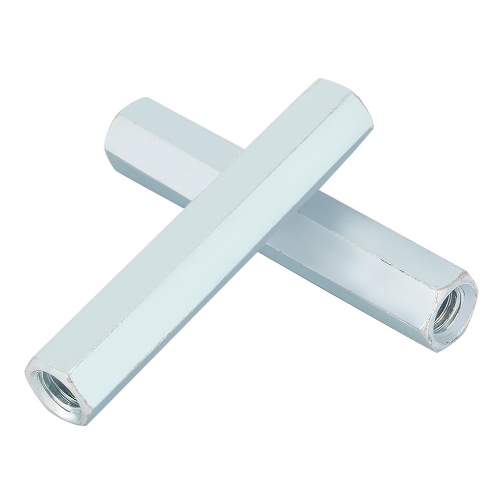 2pcs M8 * 66 Long Rod Nut Hex Hexagonal Sleeve Nut Standoff Threaded Fasteners