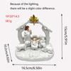 Nativity Scene Ornaments Manger Scene Nativity Christmas Decorations Resin Jesus Birth Home Decor For Bedroom Living Room