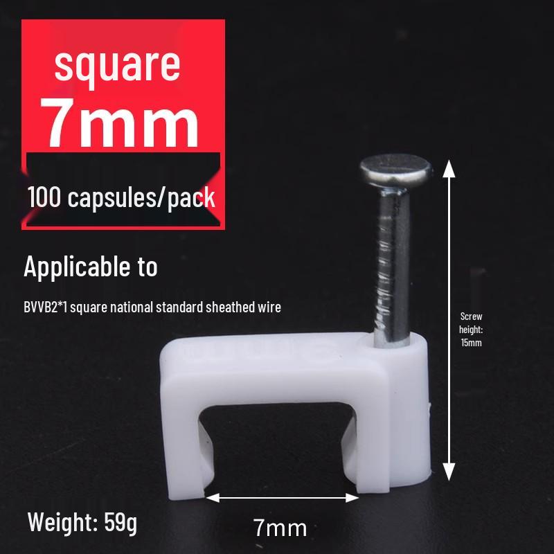 Steel Nail Wire Clips for Cable Management