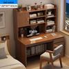 Modern Computer Desk with Bookshelf & Storage for Home, Office, Bedroom & Study Room