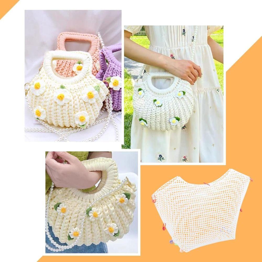 DIY Crafting Plastic Bag Mesh Grid Durable White Mesh Cloth Net Cover