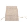 20pcs Burlap Bags Burlap Gift Bags Single Side Window Burlap Pouches with Drawstring for Jewelry Makeup Candy