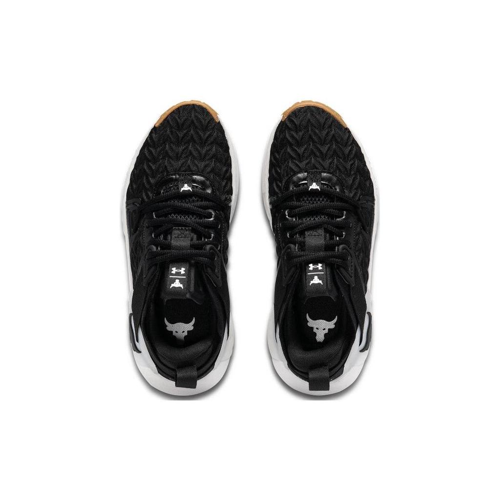 Under Armour Project Rock 6 Black White Women Sneakers 3026535-002