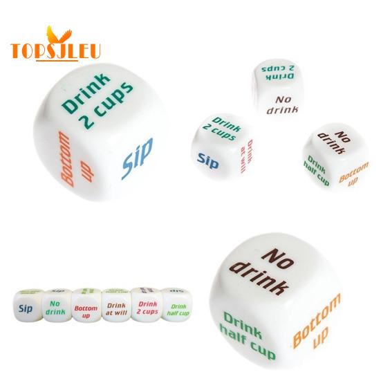 Zabawna gra w kości do picia - 3 sztuki / zestaw, impreza, bar, pub, klub, prezent z zabawkami