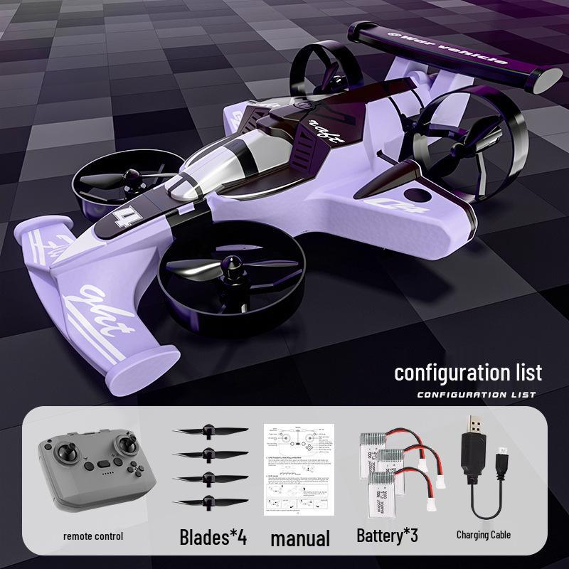 Dual-Mode Four-Axis Stunt Drift RC Flying Car Toy for Kids