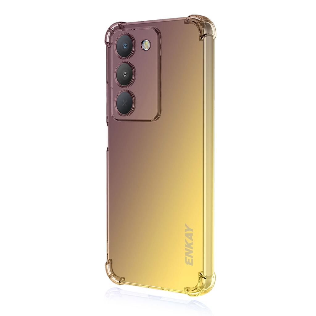 Für Realme V60 Pro 5G/Realme 14x (Indien) 5G TPU Hülle ENKAY Verdickte Vier-Ecken Fallschutz Handy Rückseite