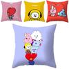 Charming Bt21 Cartoon Cushion Cover For Stylish Home Decor And Comfortable Seating