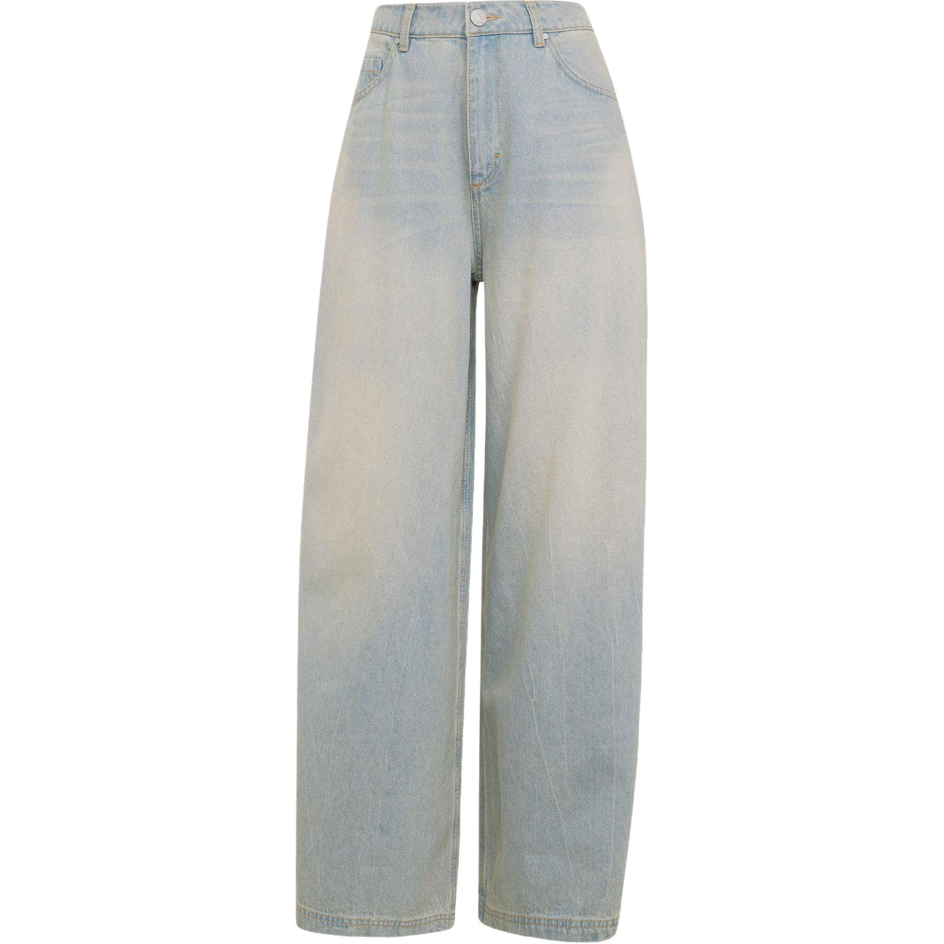 Adidas Originals Adilenium Season 3 Zip Washed Denim Pants Women Light Denim JX9210 26