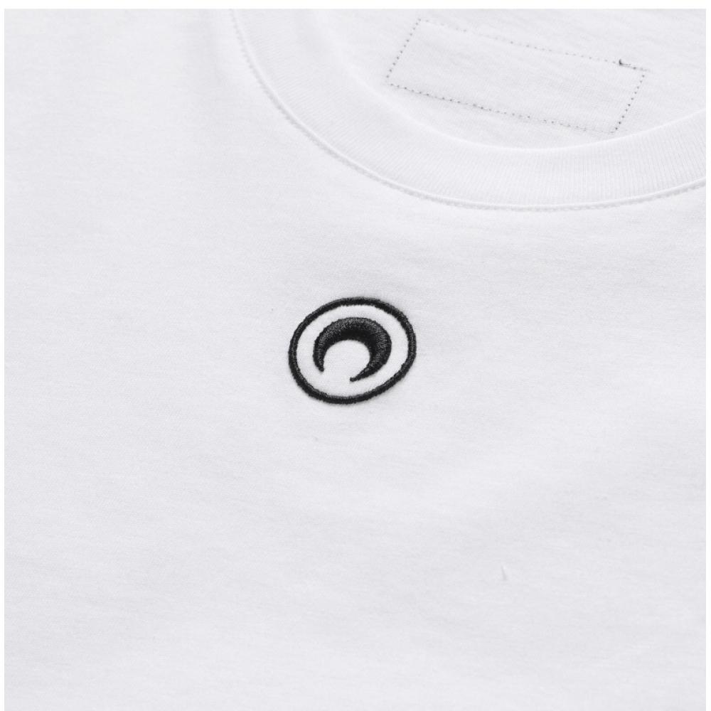 Marincer Mto096 Cjer0009 Wh10 Moon Logo Embroidery Public Short Sleeve Tee