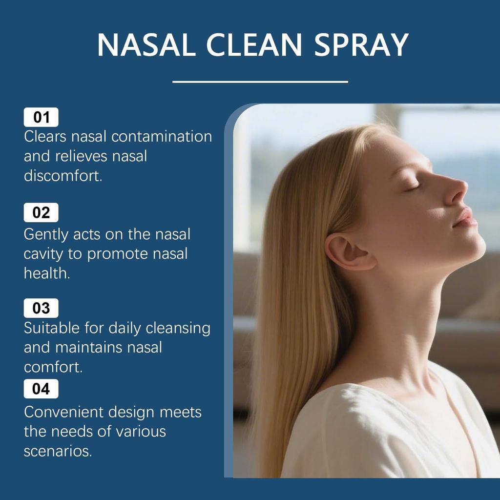 Nasal Cleaning Spray Relieving Nasal Cavity Congestion Soothing Mucosa Removing Pollution Mild Formula Nourishing Nose Care Tool