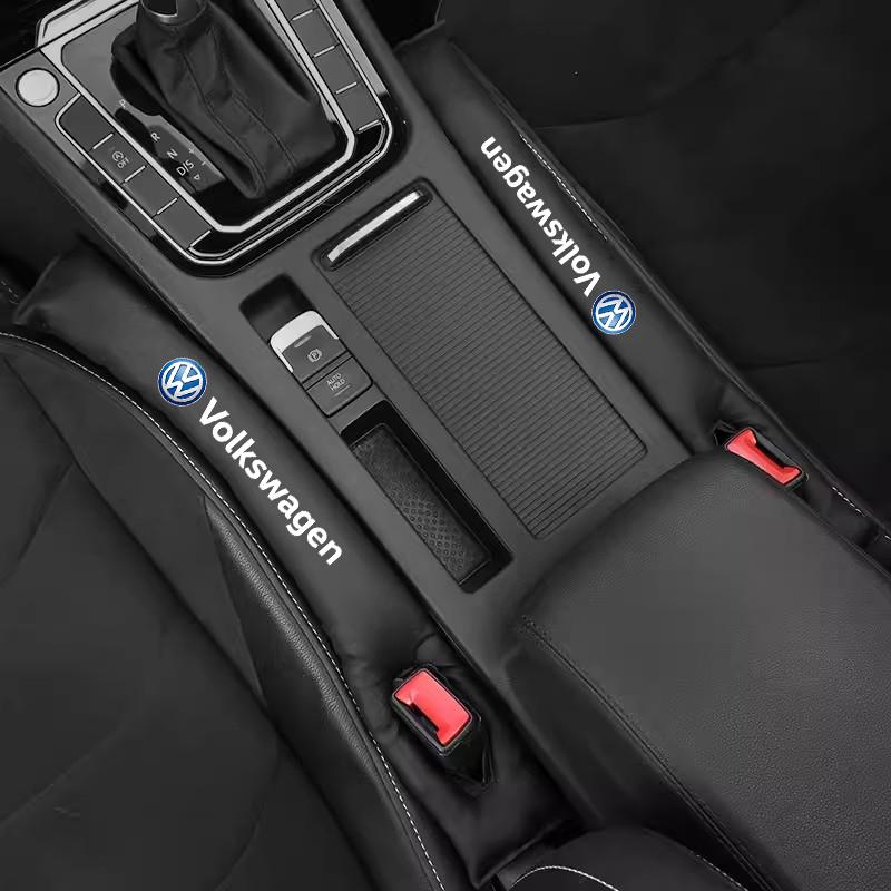 VW Car Seat Gap Filler Strip Soft Pads Leather Car Styling Spacer For VW GTI Polo Golf MK6 Passat Tiguan Arteon T-ROC Jetta ID.3 PT1