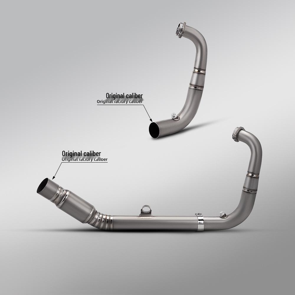 Motorcycle Kayo 450 Rally Drum Backpressure Front Exhaust Pipe for Original Rear Section