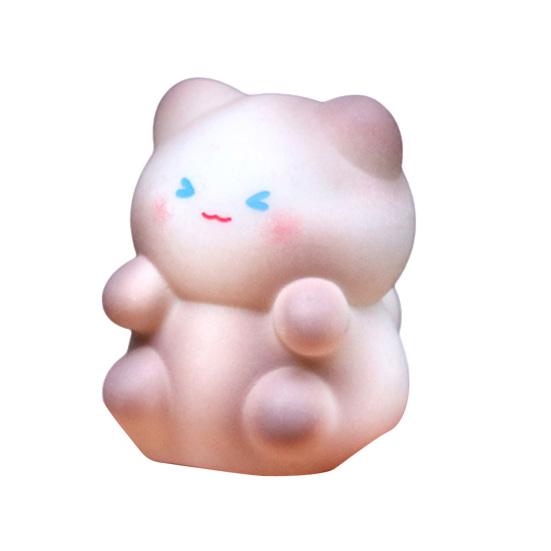 Mini Figurine de Chat en Résine Micro Statue de Chat Cartoon Animaux Minuscules Artisanat pour Paysage de Mousse DIY Maison de Poupées Décor de Jardin Gâteau d'Anniversaire