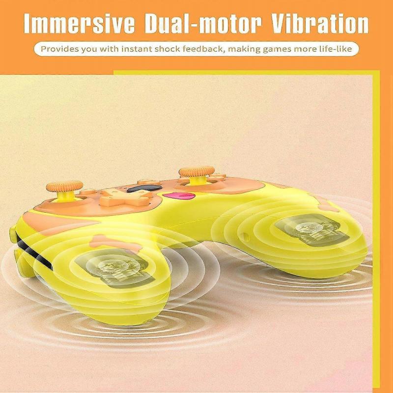 Wireless Gamepad Compatible with Nintendo Switch/Switch Lite/Switch OLED, Bluetooth Gamepad, Screenshot - Yellow Dog