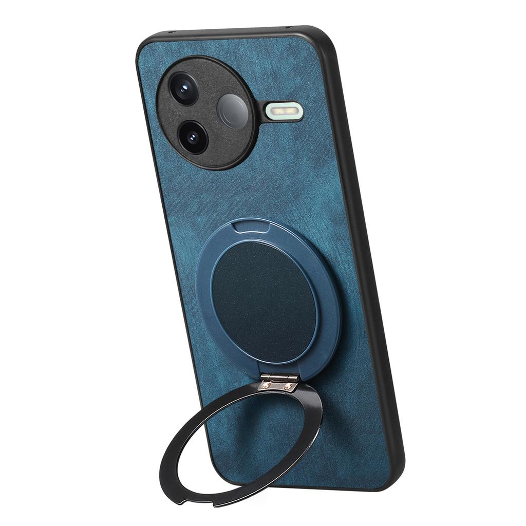 Pro Xiaomi Poco F7 Pro 5G/Xiaomi Redmi K80 5G Pouzdro na telefon s otočným stojánkem, úleva od stresu, retro kožený zadní kryt