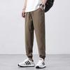 Casual pants men's spring and summer ice silk thin quick-drying sweatpants trendy brand loose leggings casual pants men's thin