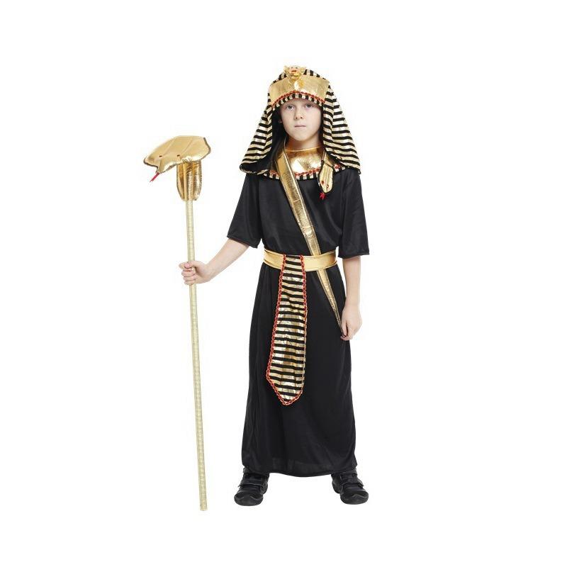 Adult Children's Cleopatra Costume Boys Egyptian Pharaoh Clothing Prince Princess Stage Performance Costume