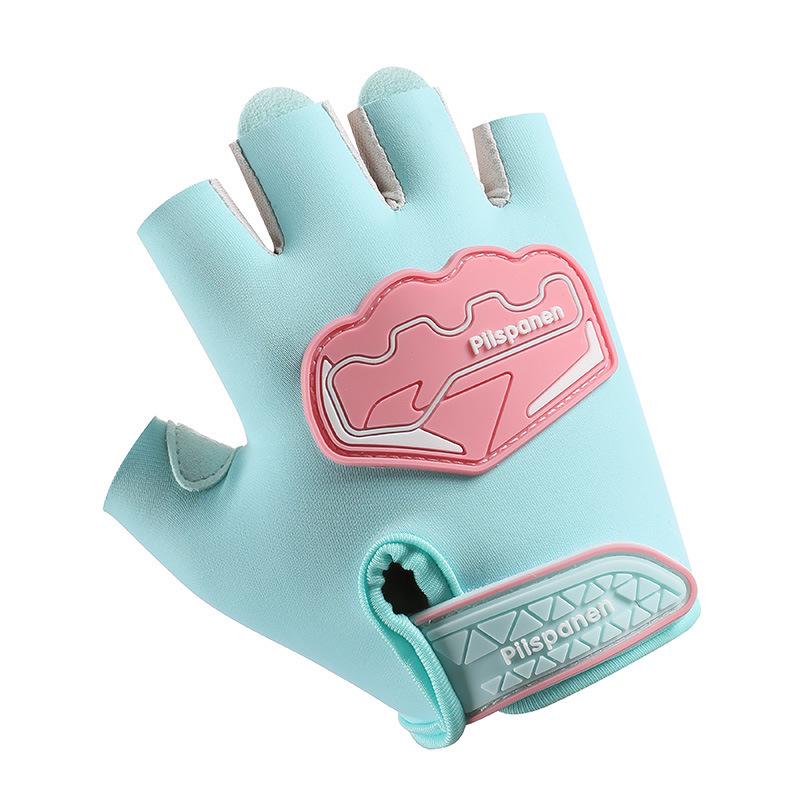 Kids' Breathable Non-Slip Shock-Absorbing Sports Gloves for Cycling and Fitness