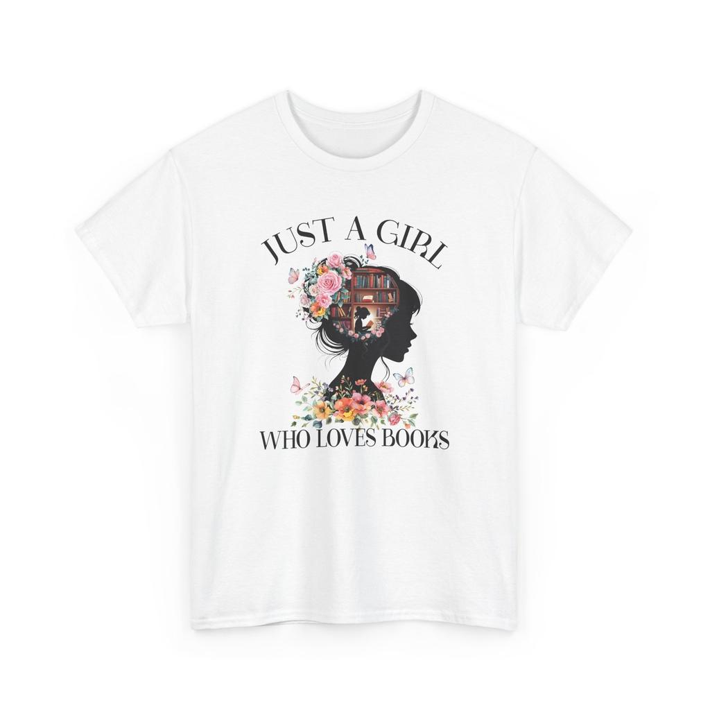 Maglietta Libro | Maglietta Divertente per Lettori | Solo Una Ragazza Che Ama T-Shirt