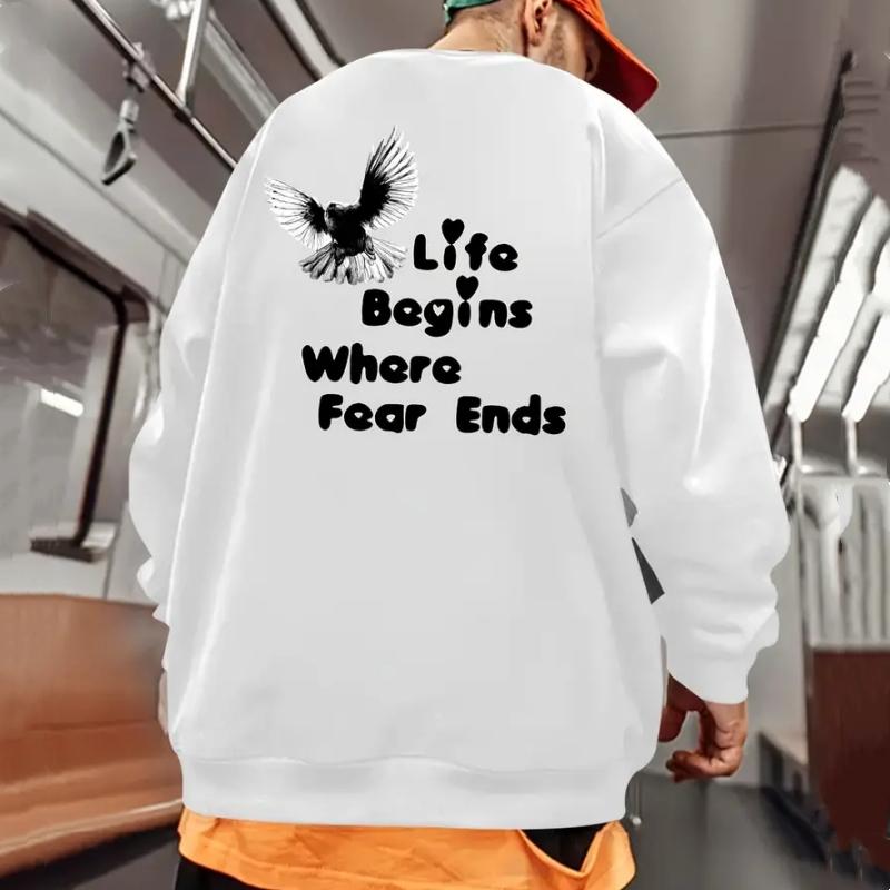 

Мужские толстовки с капюшоном большого размера для мужчин Толстовка с принтом Autumn Dove Футболки с длинным рукавом Модная мужская одежда Топы 5XL