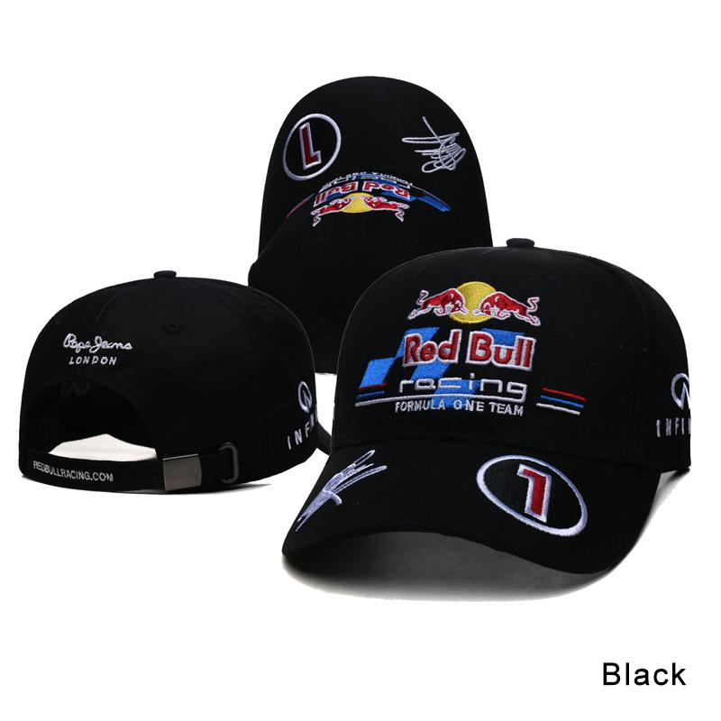 Red Bull F1 Team Pet Klassiek Logo Geborduurd Dad Hat Lichtgewicht Zonbescherming voor Racefans one size